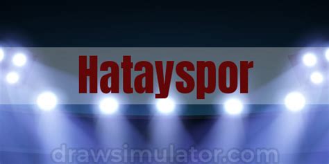 Wallpapers of hatayspor football club from turkey. Hatayspor Draw Images - Draw Simulator