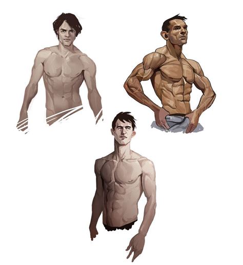 This tutorial will guide you through the process that artists use to draw. Male torso by OlenaMinko (With images) | Male torso ...