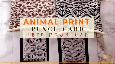 But ,the best part is you can hang all your patterns to keep them. Animal print punch card design and free download for ...