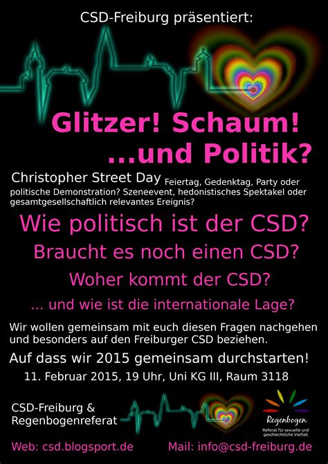 Versteht sich als dachverband aller deutschen christopher street day's. CSD Themenabend — StuRa Uni Freiburg