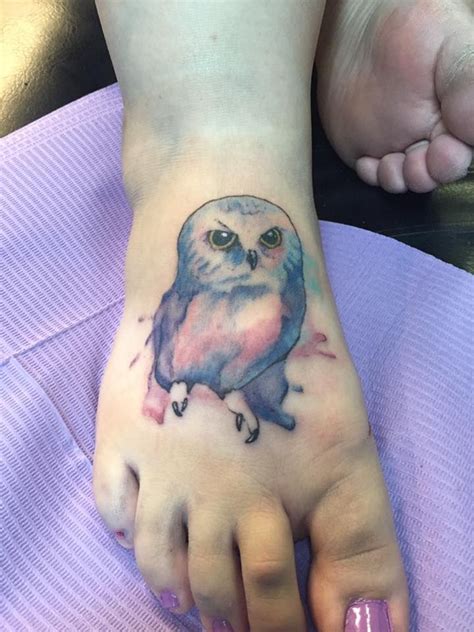 Maybe you would like to learn more about one of these? Watercolor Owl Tattoo | Watercolor owl tattoos, Owl tattoo ...