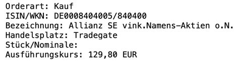 Die regelmäßige ausschüttung beträgt 50% des (auf anteilseigner entfallenden) jahresüberschusses des allianz konzerns. 50% Gewinn mit der Allianz in 2,5 Monaten | mattionline