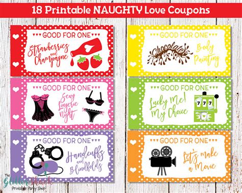 Has been added to your cart. Printable Naughty Love Coupons For Men Husband Boyfriend Sexy