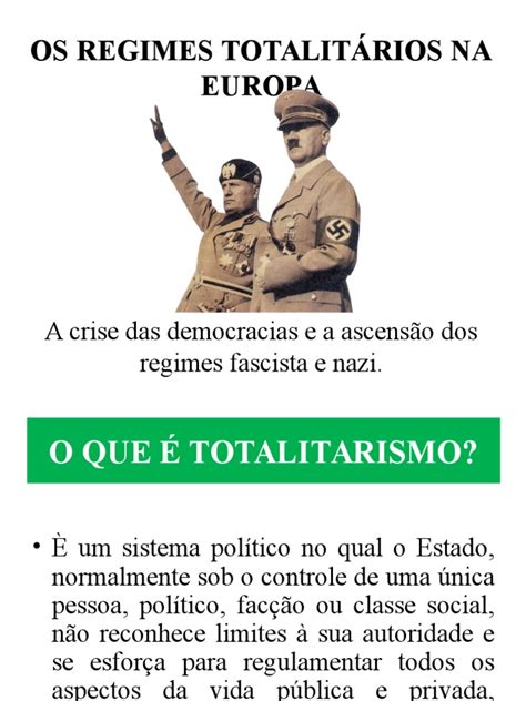 Com informações do 20 minutos. Os Regimes Totalitários Na Europa | Partido Nazista ...