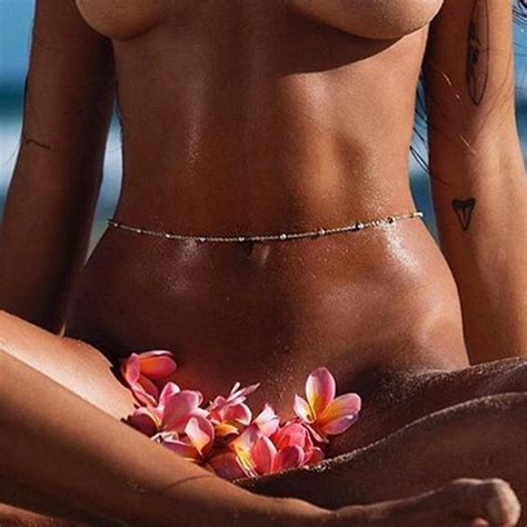 Free instructional video for tantra massage: 2020 Sexy Belly Waist Chain Bikini Body Chain Summer Beach ...