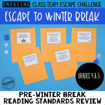 An escape room is a unique activity for friends and family to have fun and solve puzzles as a team. 4th & 5th Grade Winter Escape Room | Winter Break Reading ...