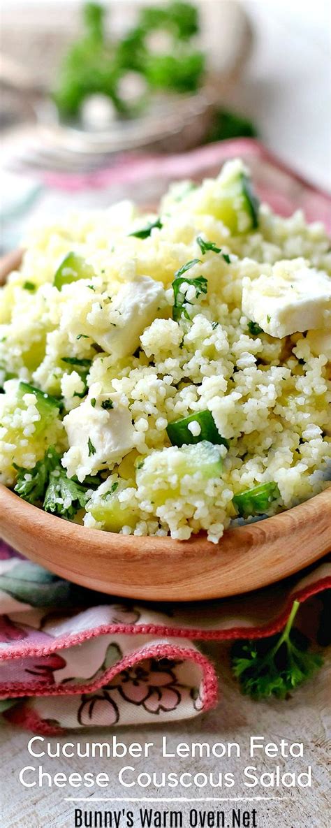 Top with feta and olives. Cucumber Feta Cheese Couscous Salad | Feta, Salads up ...