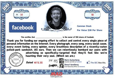 Free delivery on qualified orders. MAD-Magazine-Facebook-Stock-Certificate | Ron Rothbart ...