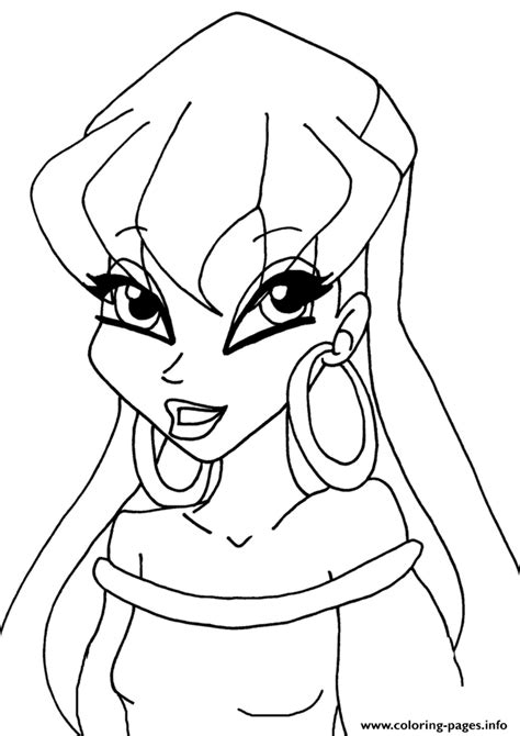 In this part of our website you can print winx stella coloring pages. Stella Club Winx Club Coloring Pages Printable