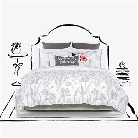 Enjoy secure checkout with express delivery. Kate Spade Brush Garden Queen/Full Duvet Cover Set, Plati ...