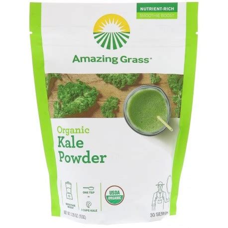 I just bought this product in hopes of adding kale to my daily smoothie. Amazing Grass Organic Kale Powder 5.29 oz (150 g ...