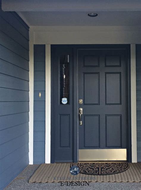 The mitten product line features a wide variety of. Front door painted Benjamin Moore Hale Navy, blue siding ...