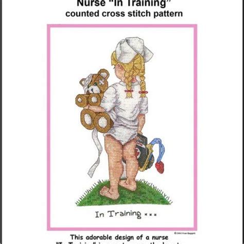 Finished sizes (approximate) 14 count: Nurse child cross stitch pattern In Training ...