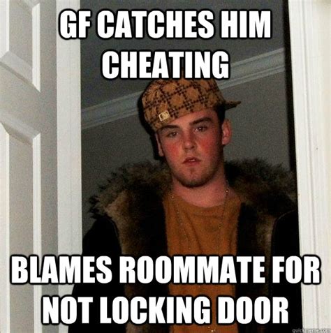 She cheats with his bro and gets busted. GF catches him cheating blames roommate for not locking ...