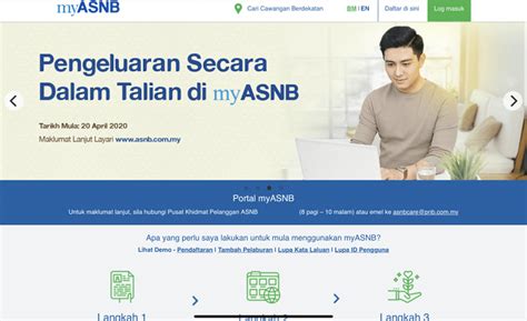 Kalau nak lebih, boleh terus ke kaunter bank agen asb atau pejabat pos. Panduan myASNB Pendaftaran,penyemakan dan pengeluaran ASB ...