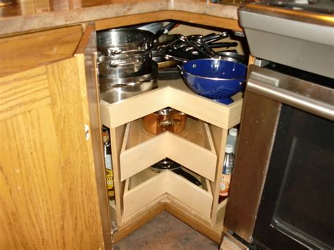 You can place this convenient rotating tray. Corner Unit Lazy Susans & Glide-Arounds - portland - by ...