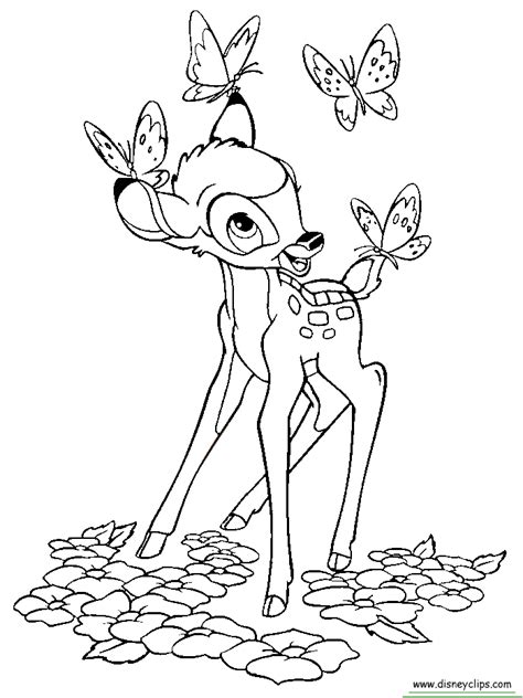 Flower from bambi coloring pages coloring pages for kids bambi is an animated movie by walt disney released in 1942. Bambi Coloring Pages Disney - Coloring Home