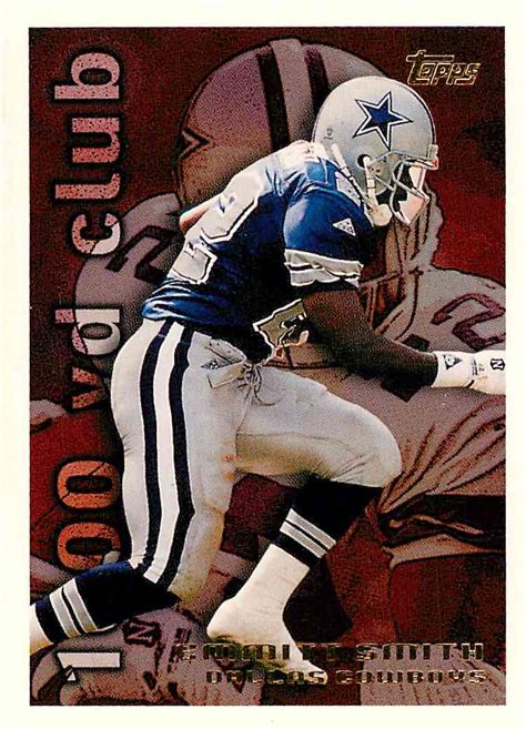 Emmitt smith football cards guide and rookie card checklist. 1995 Topps Yd Club Emmitt Smith #4 on Kronozio