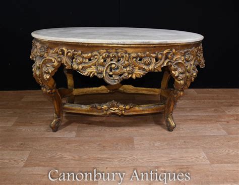 Free delivery and returns on ebay plus items for plus members. Italian Baroque Oval Gilt Coffee Table Marble Topped