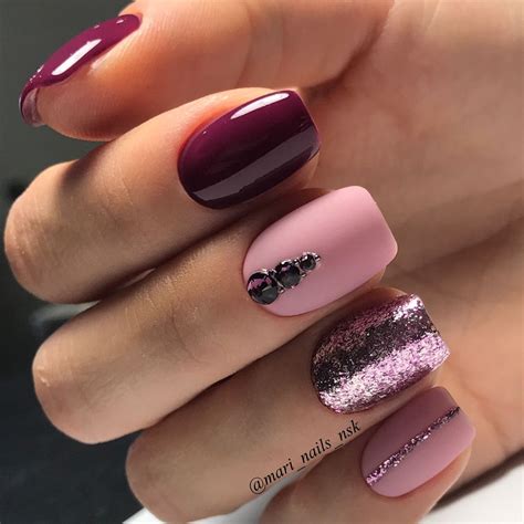 🤔 ¿cómo hacer uñas con esmaltado semipermanente? Pin de Aletia Mora en Uñas rosa en 2020 | Uñas granates, Manicura de uñas, Uñas cortas