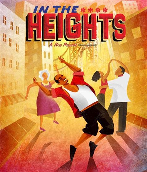 Nice quality borderless movie poster print exatly as shown in the image. Fun "In the Heights" artwork. | Broadway posters, In the heights, Performance art