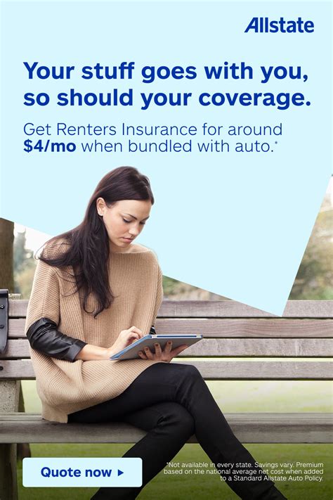 Allstate car insurance quotes for 2021, discounts, 1114+ reviews. We'll help protect the stuff you love with Allstate Renters Insurance. Tap the Pin to quote now ...
