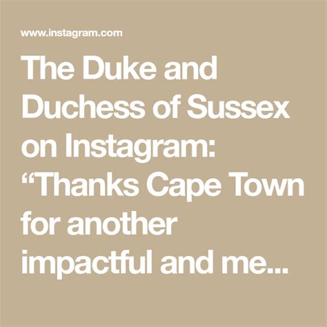 The difference between the two options is that deleting your instagram account is permanent, while deactivating is temporary and lets you get your. The Duke and Duchess of Sussex on Instagram: "Thanks Cape ...