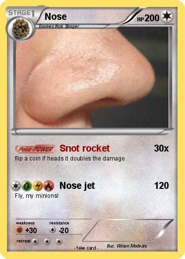 Brock saves a lost and frightened stantler fawn and carefully nurses it back to health before releasing it. Pokémon Nose 45 45 - Snot rocket - My Pokemon Card