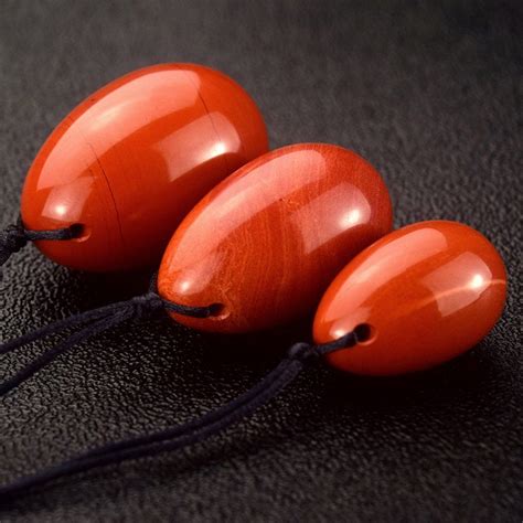 Submitted 4 years ago by danieltravolto. Fertility Exercise - 3Pcs Natural Drilled Red Jasper Yoni ...