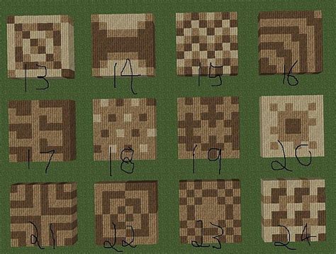 This page is filled with 24 cool things to build in minecraft, ranging from small, practical builds such as bridges and storage rooms, to massive projects like castles, towns, and skyscrapers. minecraft floor patterns | Minecraft floor designs ...