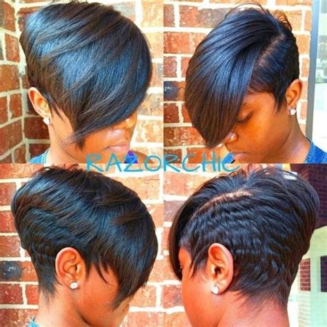 This razor cut hairstyle is specially suited to those black women who love to have straight lines. 12 Coolest Black Hairstyles with Bangs - Pretty Designs