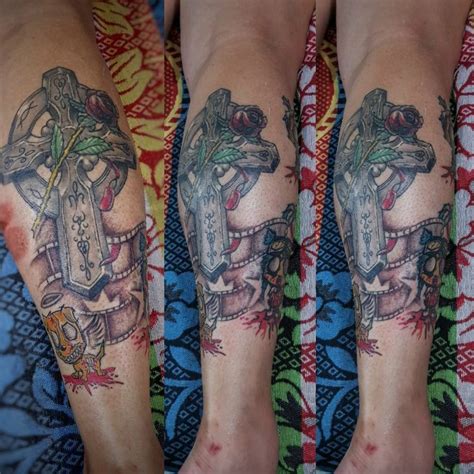 Contents  show 1 leg tattoo ideas. cross leg tattoo goerat tattoo studio bali indonesia _bali ...