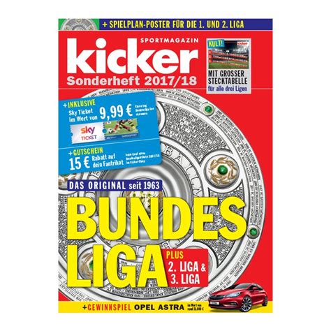 Complete table of bundesliga standings for the 2020/2021 season, plus access to tables from past seasons and other football leagues. KICKER BUNDESLIGA SONDERHEFT PDF