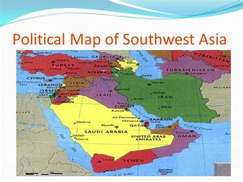 Western asia or southwest asia, are terms that describe the westernmost portion of asia. Political Map Of Southwest Asia And North Africa