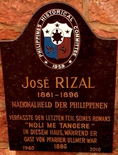 Jose rizal (philippine national hero) lived in wilhelmsfeld, germany 1886. Legacy - José Rizal:Philippine National Hero