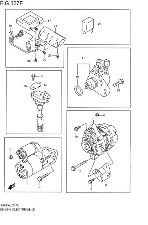 The first numeric characters indicate the engine block generation. engine electrical for 1998 - 2011 Suzuki ESCUDO TL52W ...