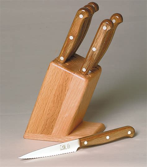 Kitchen Knives: Full Tang Oak Xtra Set