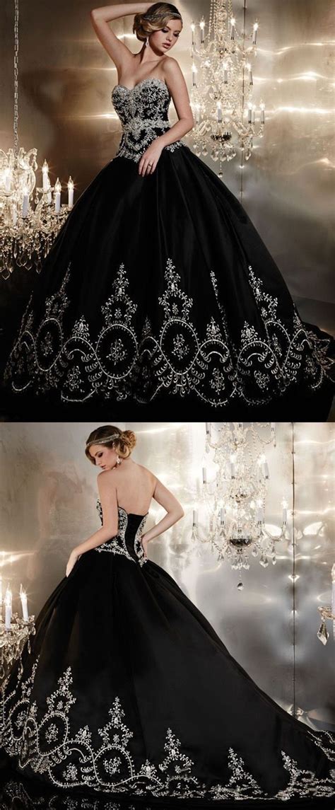 Browse our many ball gown prom dresses online at camille la vie and prepare to feel like a queen at prom. Pin by BabyBat on Goth Wedding in 2020 | Ball gowns ...