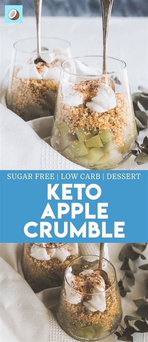 Healthy treats healthy desserts dessert recipes apple desserts think food i love desserts pauvres en calories low calorie desserts low calorie recipes meals. Keto Apple Crumble | Recipe | Fall dessert recipes, Sugar ...