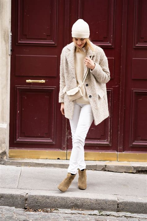 Pantalons pour femme ( 177 articles ). Le total look blanc en hiver - Le Dressing Idéal | Tenue ...