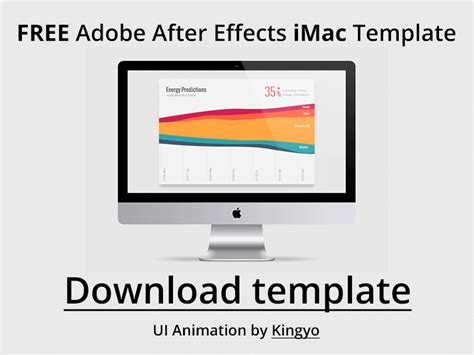 After effects supports the import of files from photoshop including layers with their properties such as opacity, location, blending mode, visibility, groups for now, you have a simple after effects 3d composition that still looks splendid! Free iMac After Effects Template by Issara Willenskomer ...