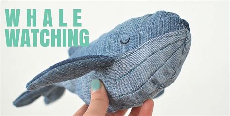 Einkaufen, arztbesuche, bekannte besuchen — das ist. Whale watching - DIY-Wal aus Jeansstoff - felicity DIY-Blog