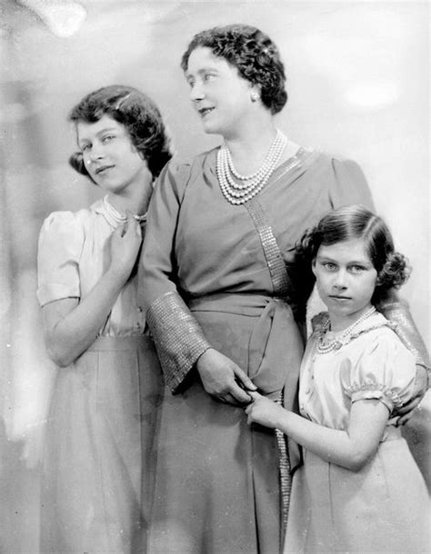 Queen of the united kingdom and the other commonwealth realms. #Queen Mother #Queen Elizabeth II #Princess Margaret ...
