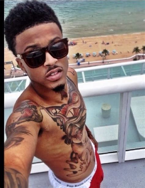 On the various other hand, in case you put on angel wings tattoo layout it expresses romantic gesture. August Alsina ️ #singer #tattoos #augustalsina #shirtless PINTEREST:DEE | August alsina, August ...