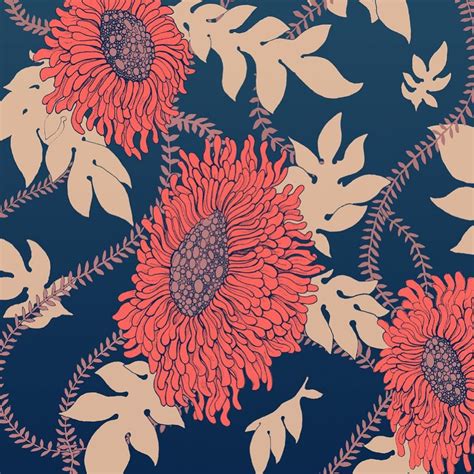 Floral pattern a simple floral pattern you can use. Coral floral pattern | Art prints, Flower illustration ...