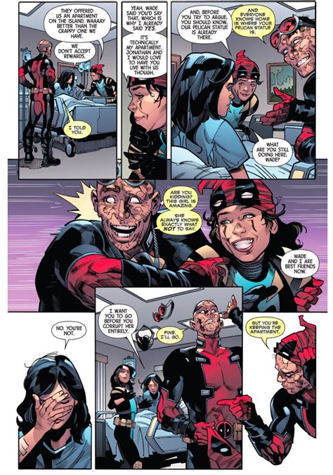 However, he shook off the dislocation of one tonight. Gabby Gives Deadpool The Middle Finger - Comicnewbies