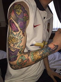 The sleeve goku tattoo is particularly masterful work, it looks like a freshly printed brochure. Dragon Ball Z Tattoo Sleeve by Bridge927 on DeviantArt