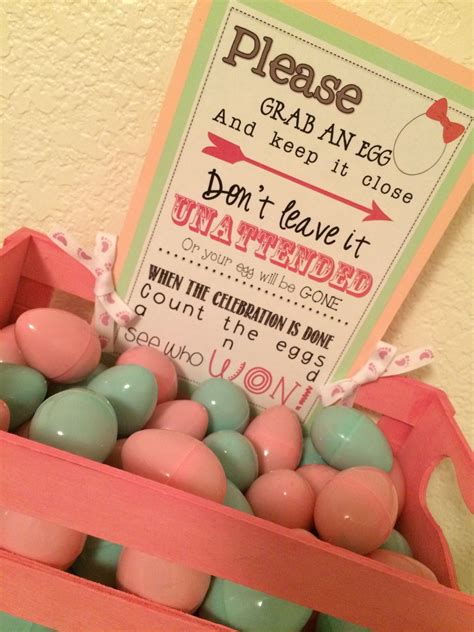 Because baby showers are not just for women anymore! Game: "Egg Nesting" How to play: Each guest receives an ...
