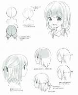 Drawing hair from the top of the head and using simple shapes to show the structure of. Manga drawing, Manga drawing tutorials, Manga tutorial