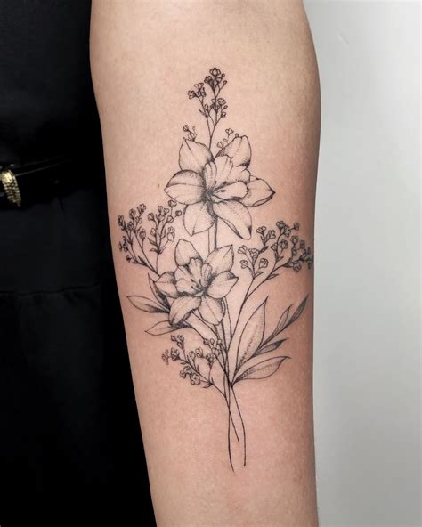 49 Pretty Birth Flower Tattoos And Their Symbolic Meaning Artofit